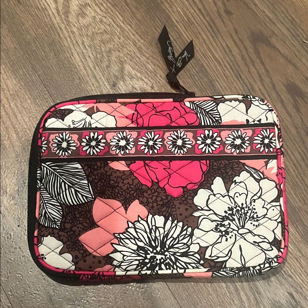 Vera Bradley Vibrant Pink and Brown Floral Tablet Case